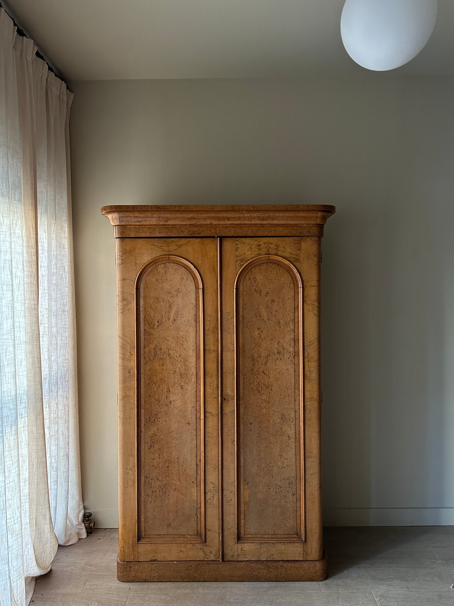 Walnut Burl Armoire