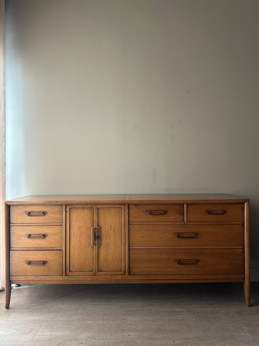 Walnut low credenza