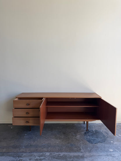 Scandinavian walnut credenza
