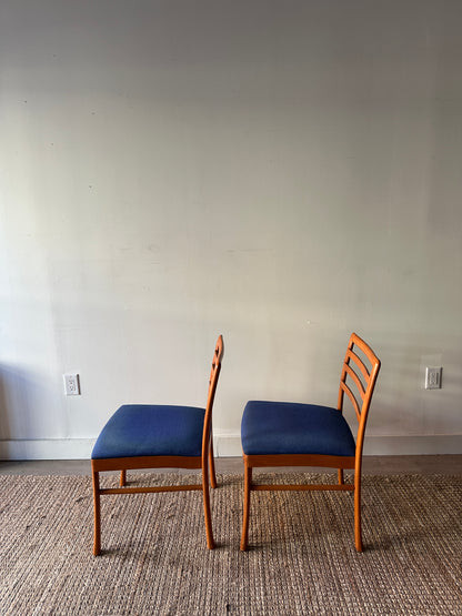 2 maple dining chairs. Sold individually.