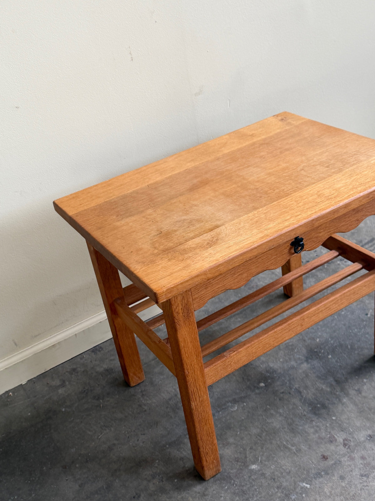 Danish oak side table