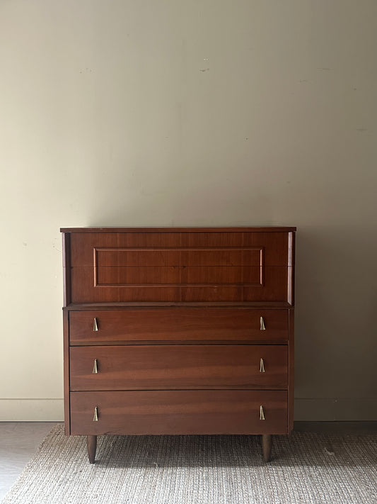 Walnut tallboy