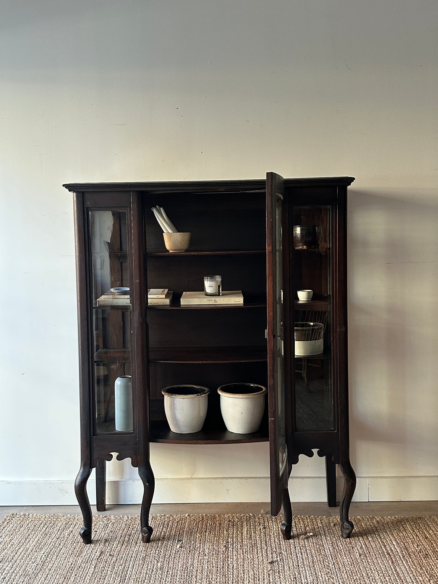 Walnut display case