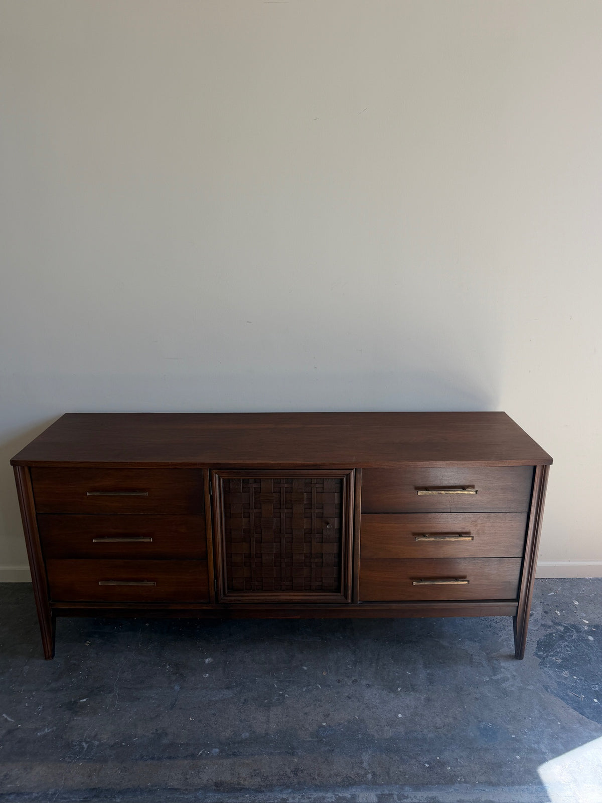 Walnut 9 drawer dresser