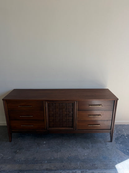 Walnut 9 drawer dresser