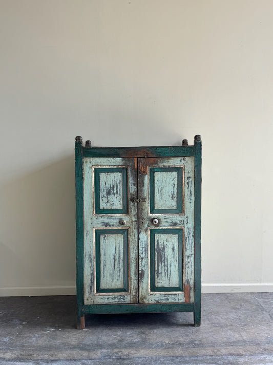 Green painted cupboard