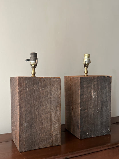 Solid wood lamp bases. Sold individually.