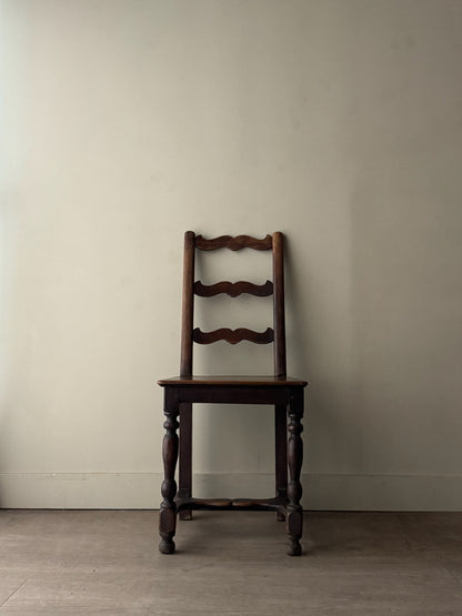 French oak ladder back chair