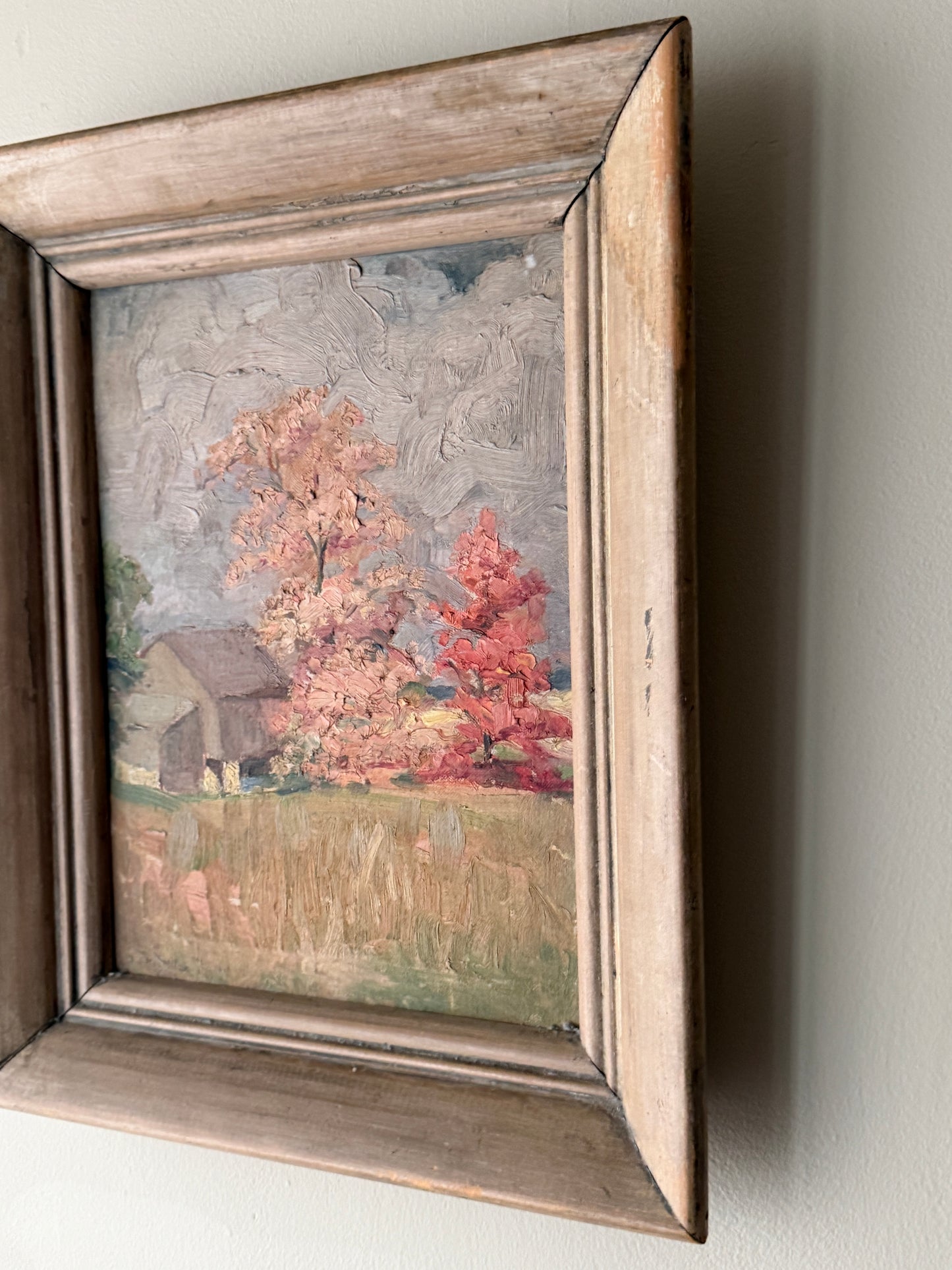 Dorothy MacMillon fall landscape. Signed.