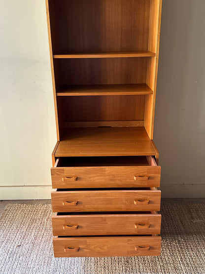 Teak display shelf