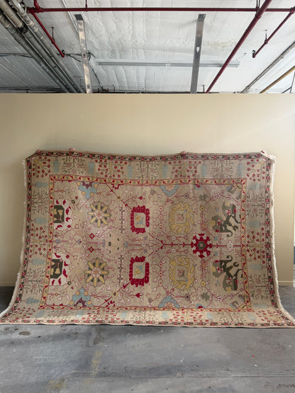 Hand-woven wool rug