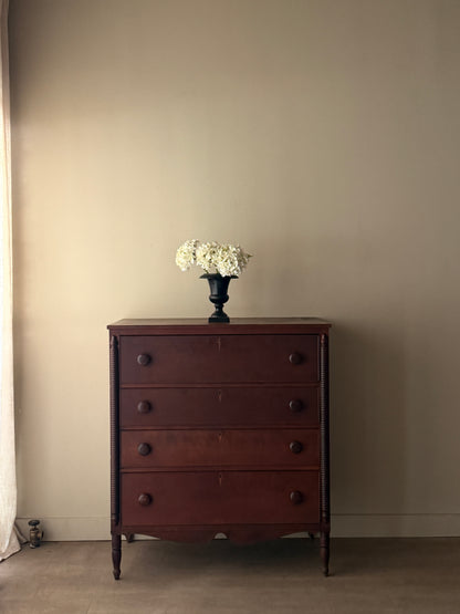 Pennsylvania Sheraton inlaid cherry dresser