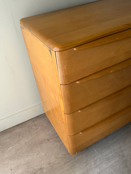Heywood Wakefield 8 drawer maple dresser