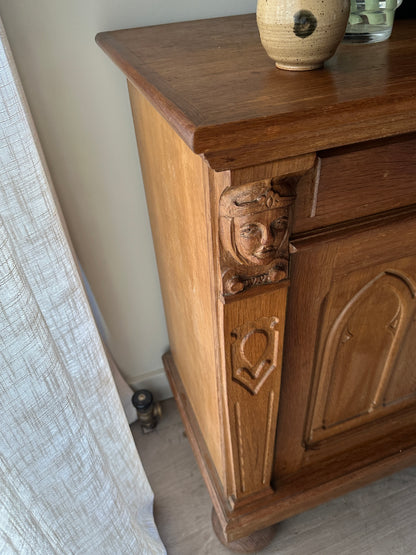 French carved oak sideboard