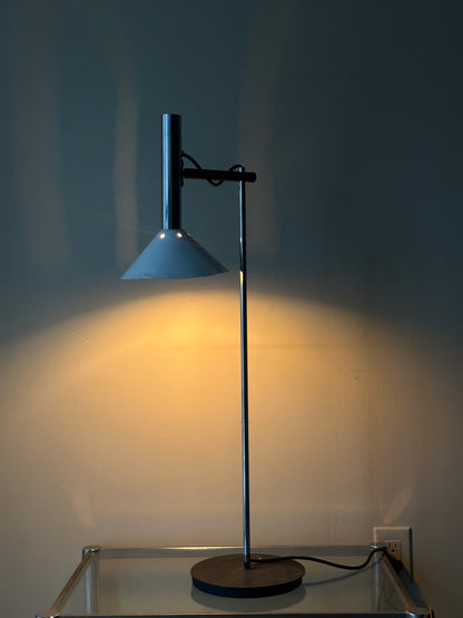 Chrome table lamp