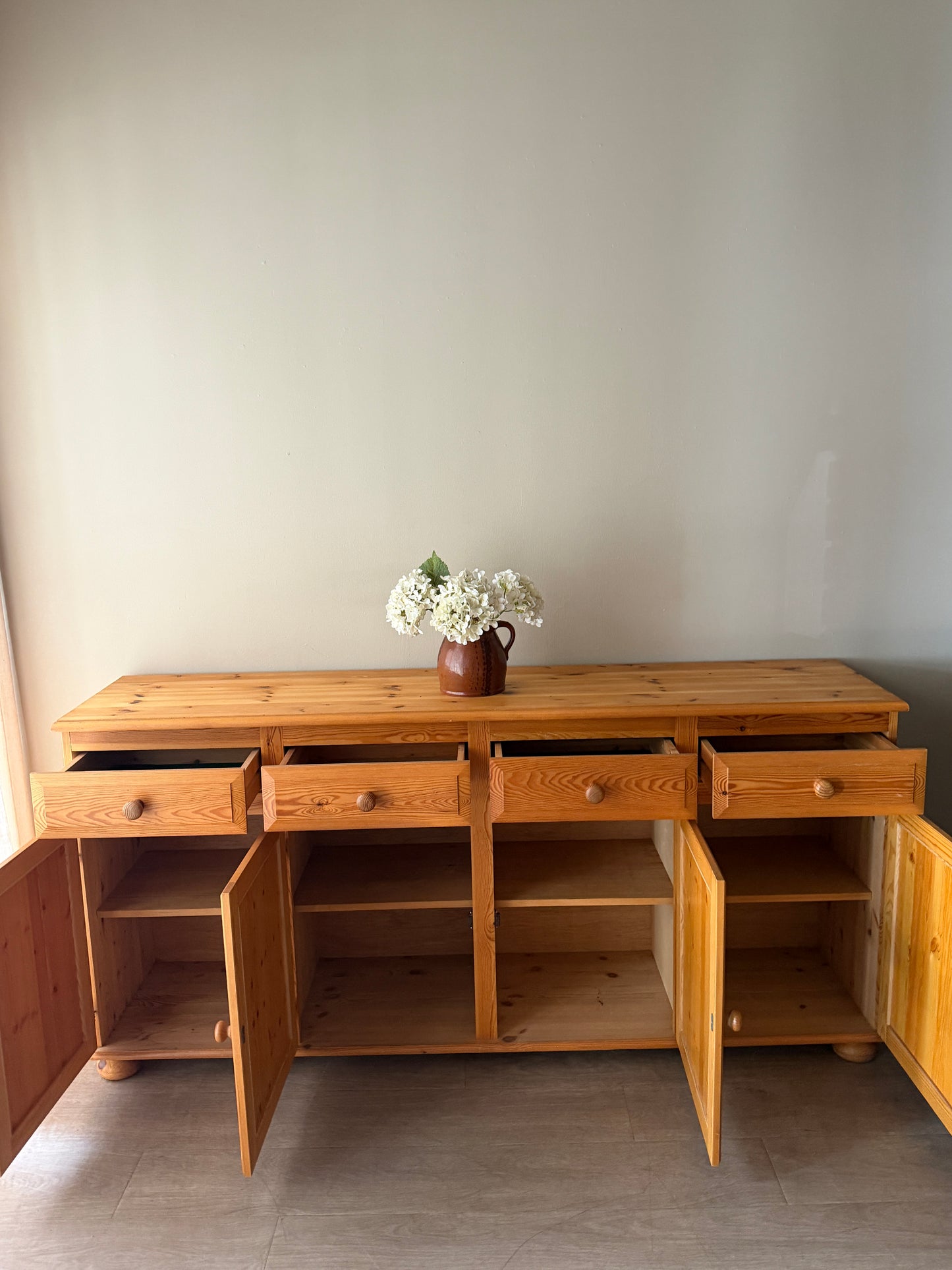 Scandinavian pine sideboard