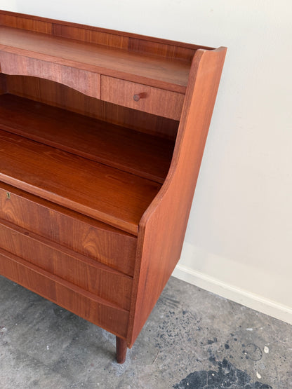 Danish teak secretary desk