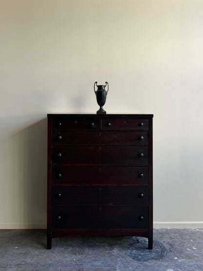 Mahogany tallboy dresser