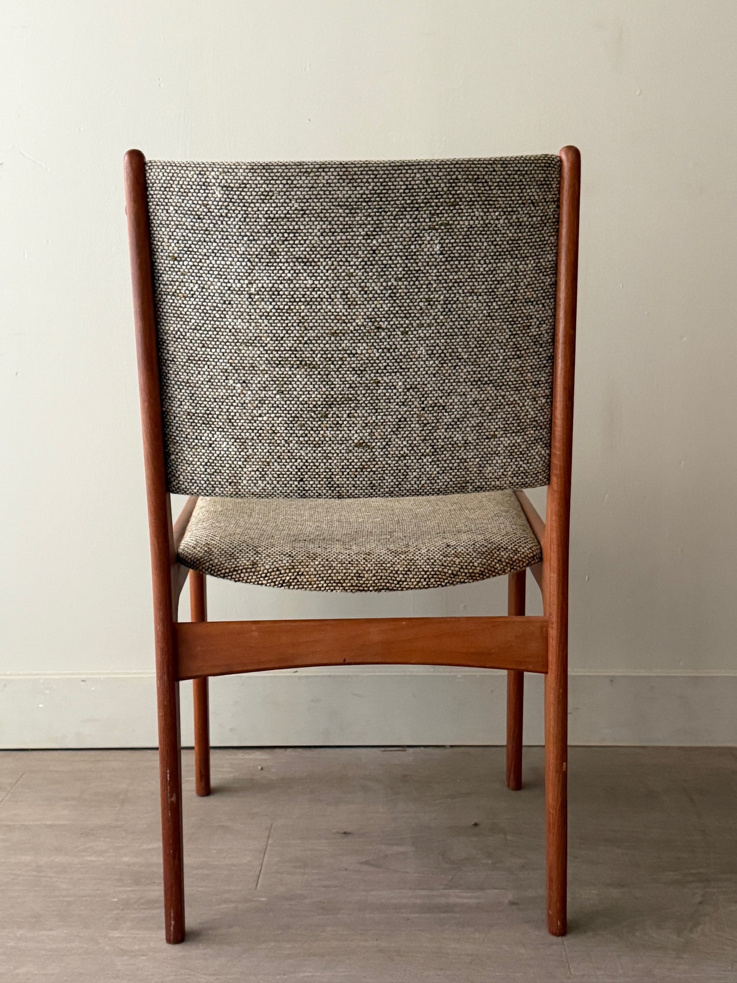 Scandinavian upholstered teak chair