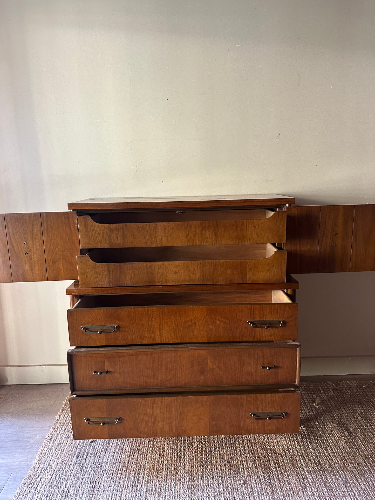 Walnut tallboy