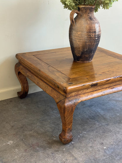 Chinese mixed wood kang table