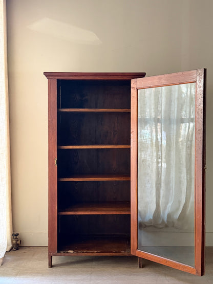 Pine display cabinet
