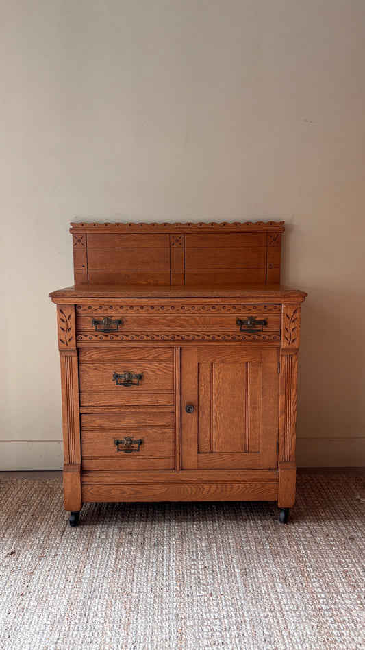East lake oak cabinet