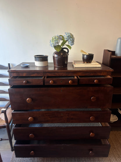 Mahogany empire dresser