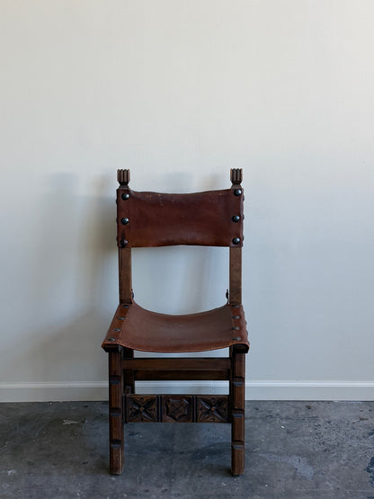 Navarro Argudo Oak and Leather dining chairs (sold individually)