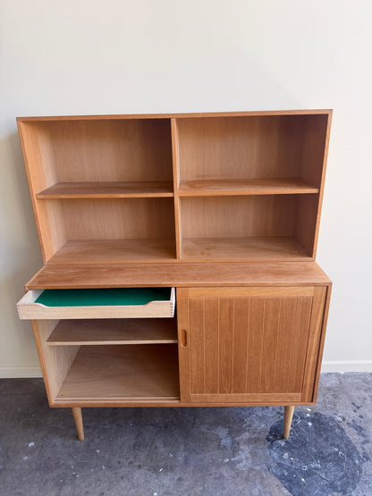 Eric Brouer Danish oak bookcase cabinet