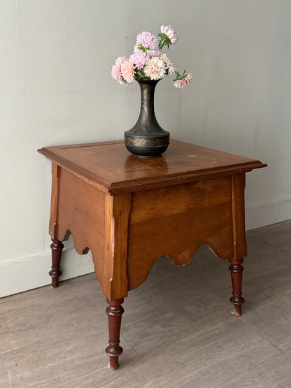 Walnut side table