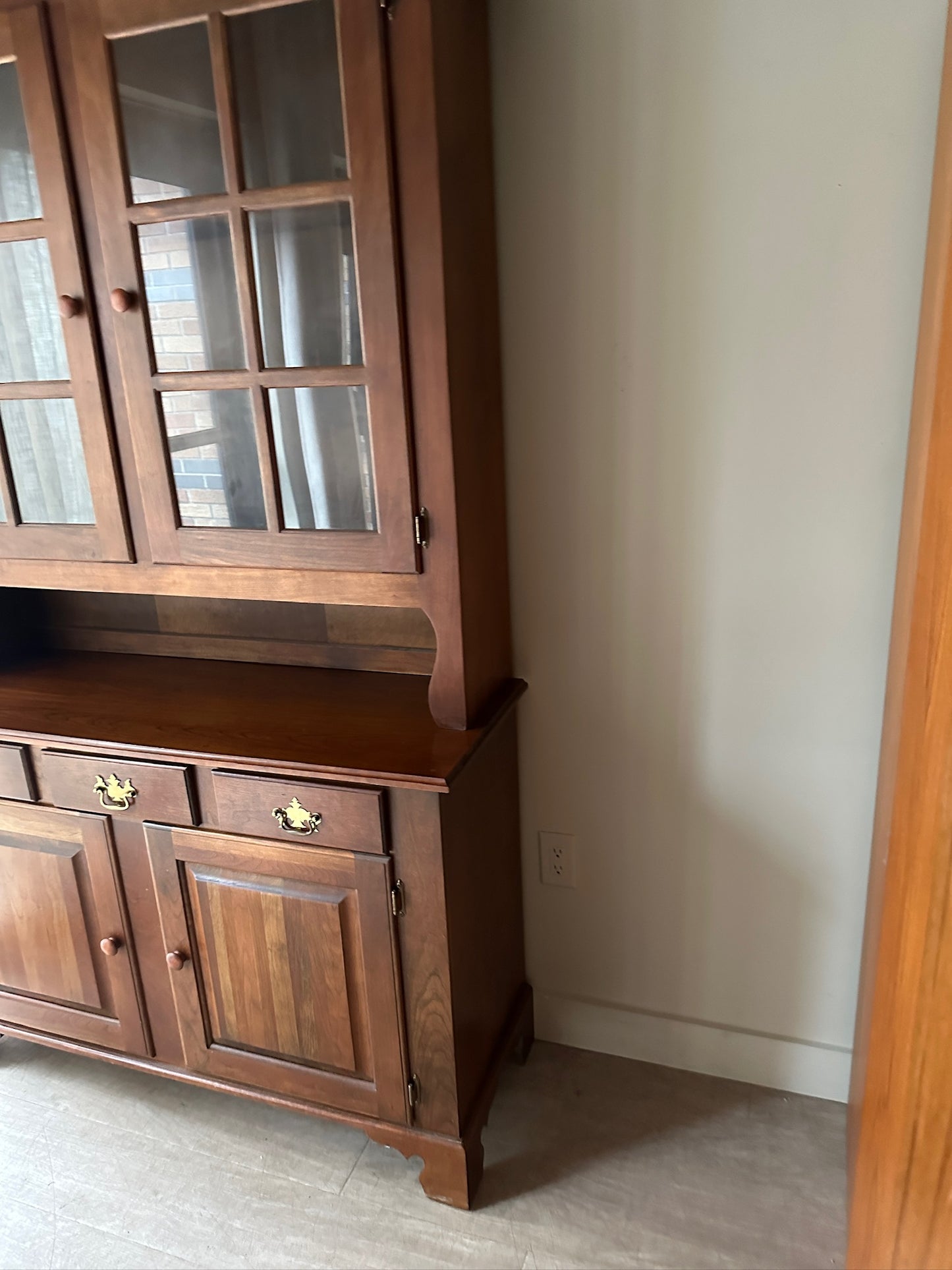 Walnut Display Hutch