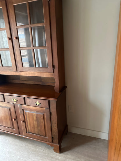 Walnut Display Hutch