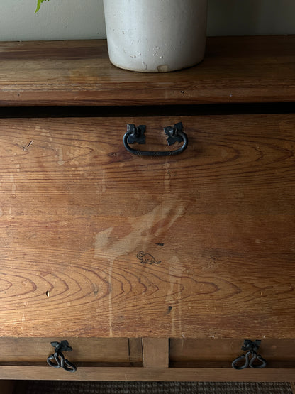 Pine secretary desk