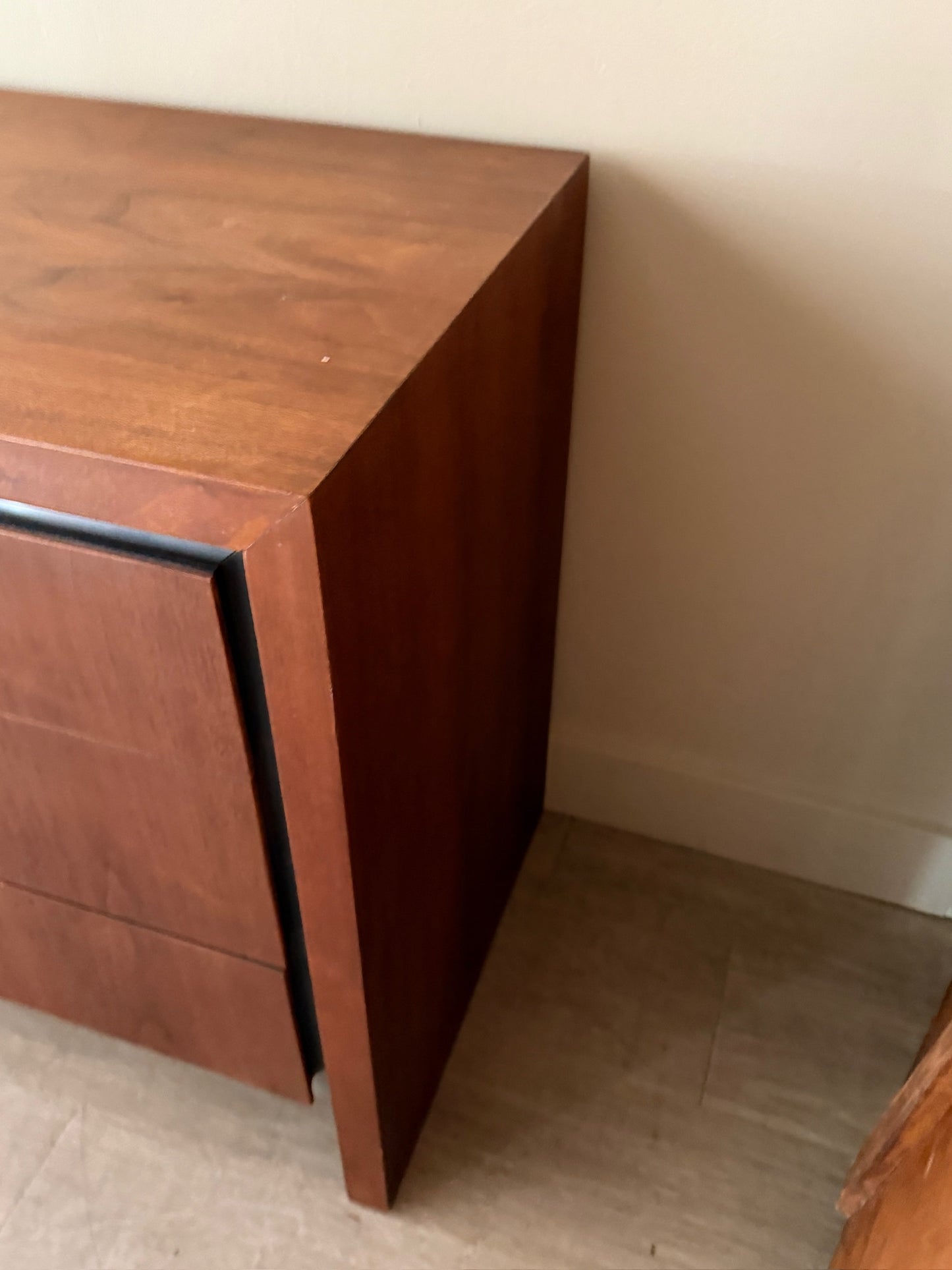Dillingham walnut six drawer dresser