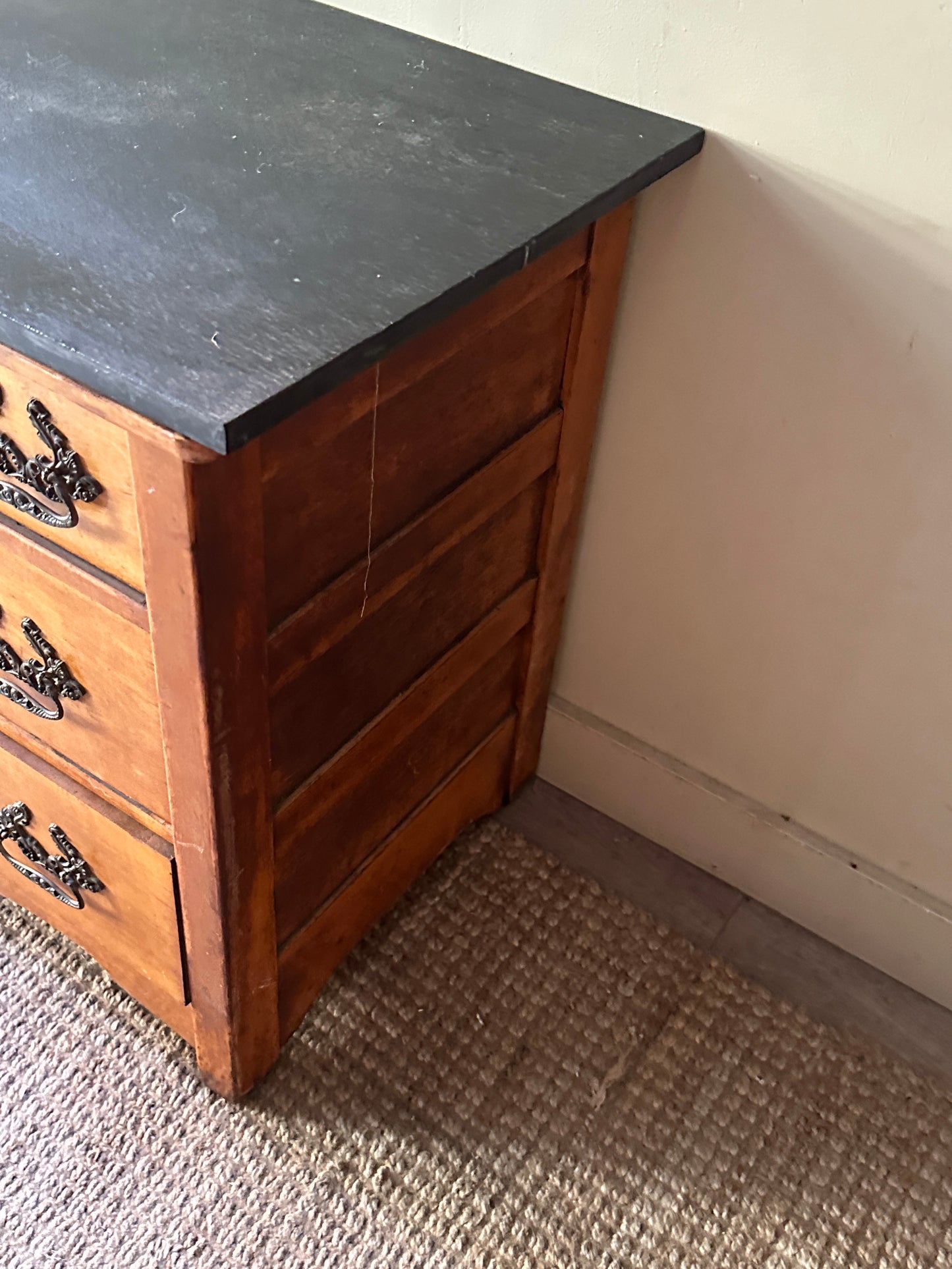 Slate top maple dresser