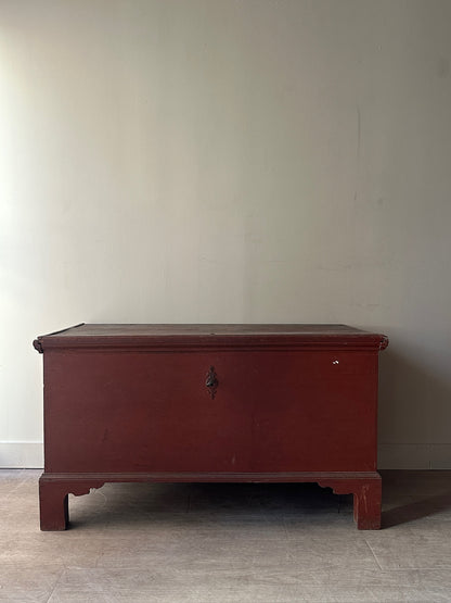 Red painted XL chest