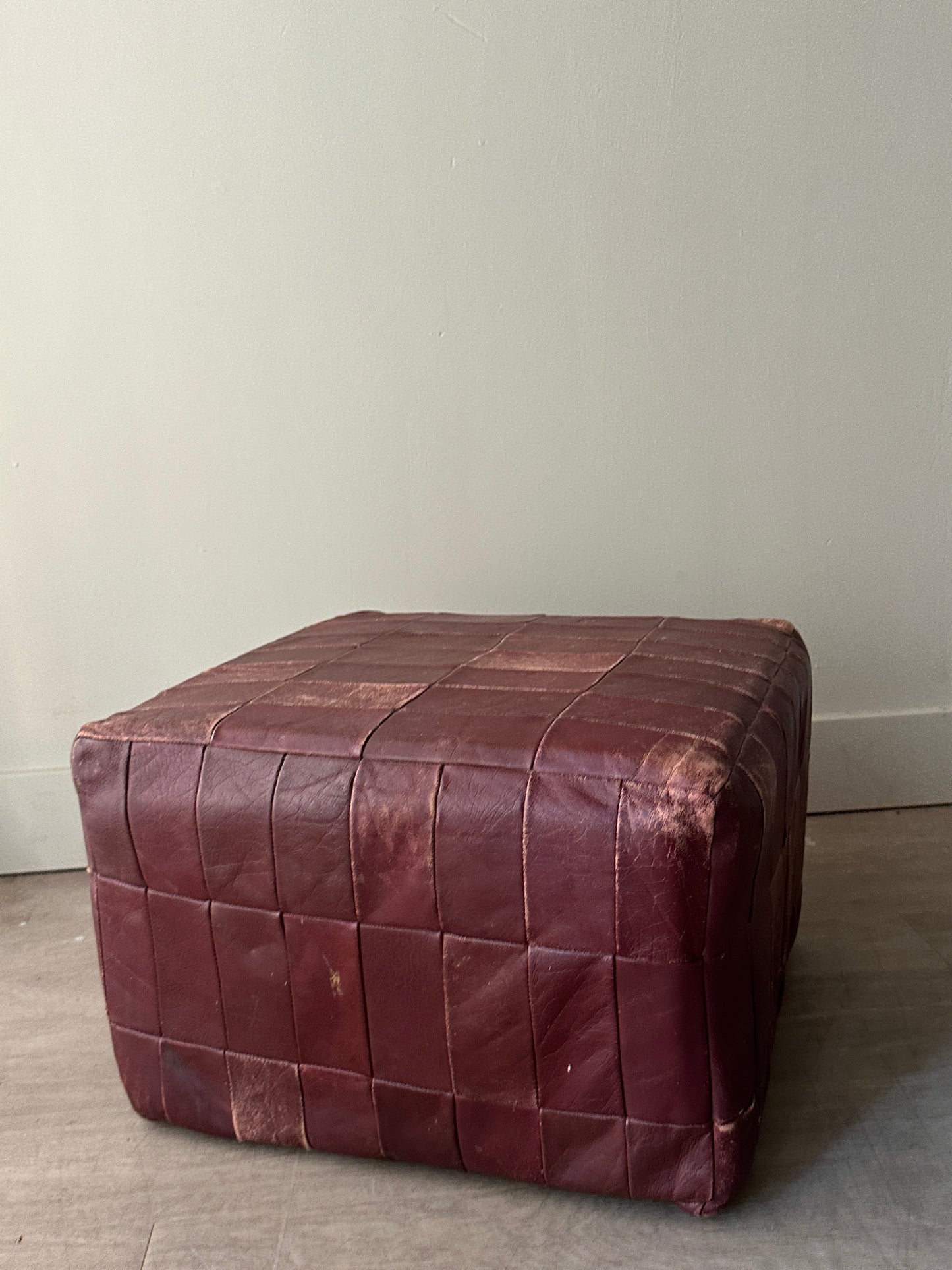 De Sede patchwork leather ottoman