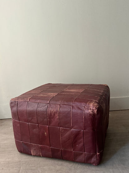 De Sede patchwork leather ottoman