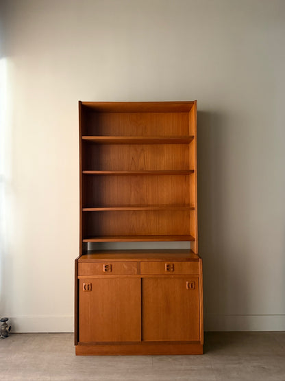Danish teak bookcase cabinet