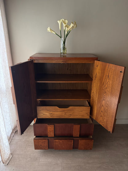 Lane walnut linen press