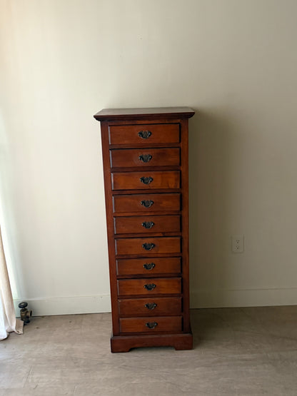 Scandinavian oak lingerie chest