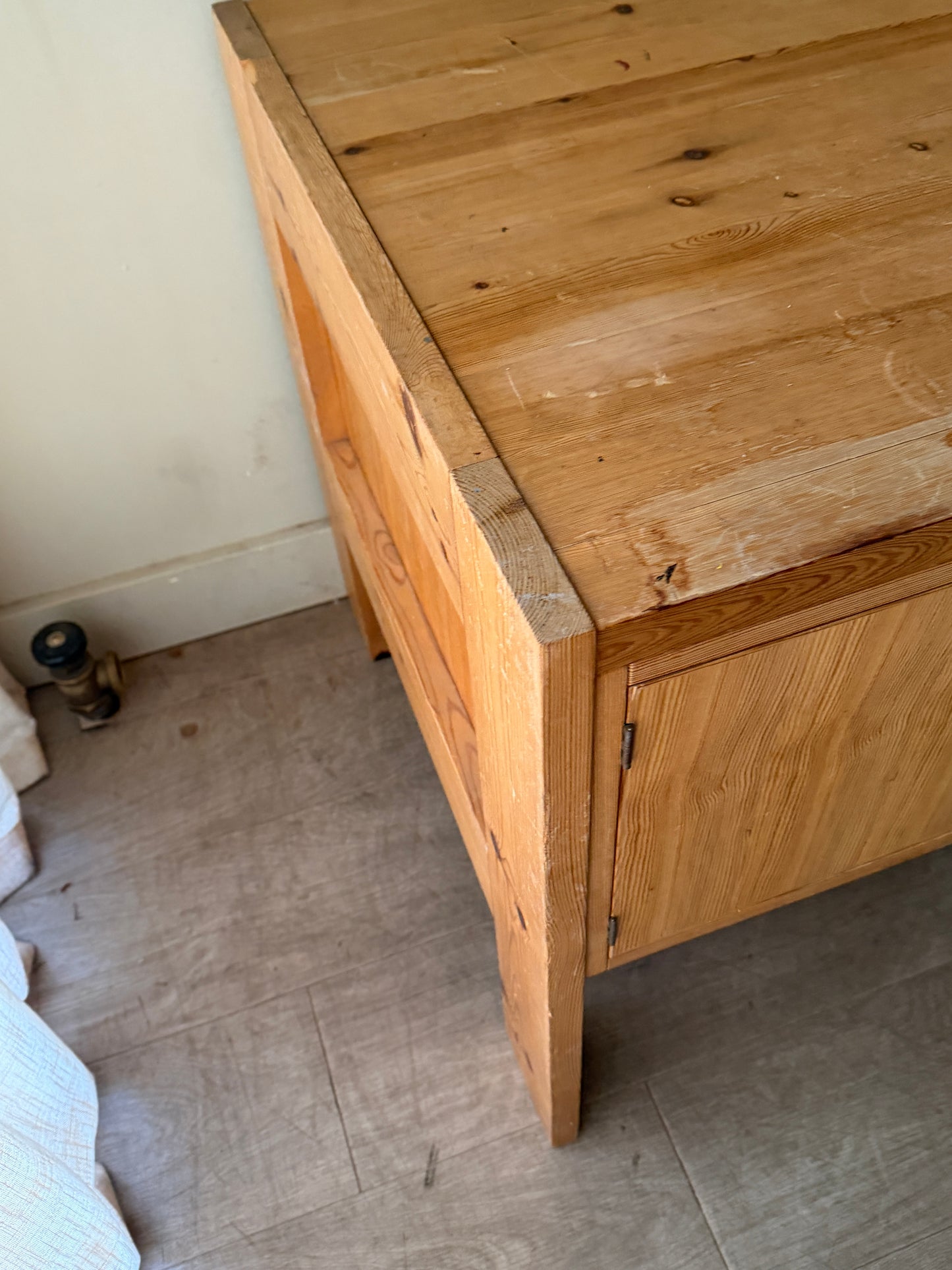 Scandinavian pine desk