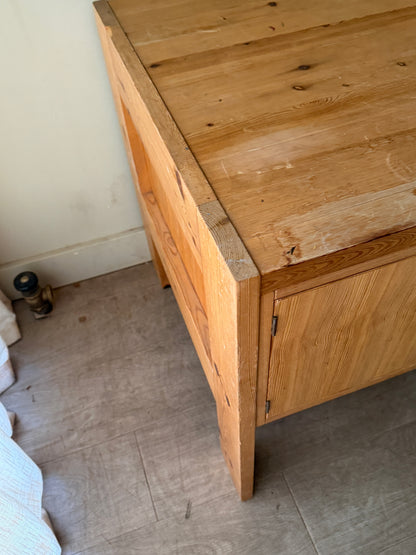 Scandinavian pine desk