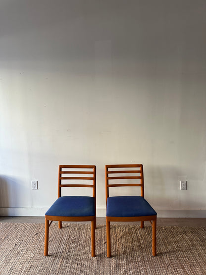 2 maple dining chairs. Sold individually.