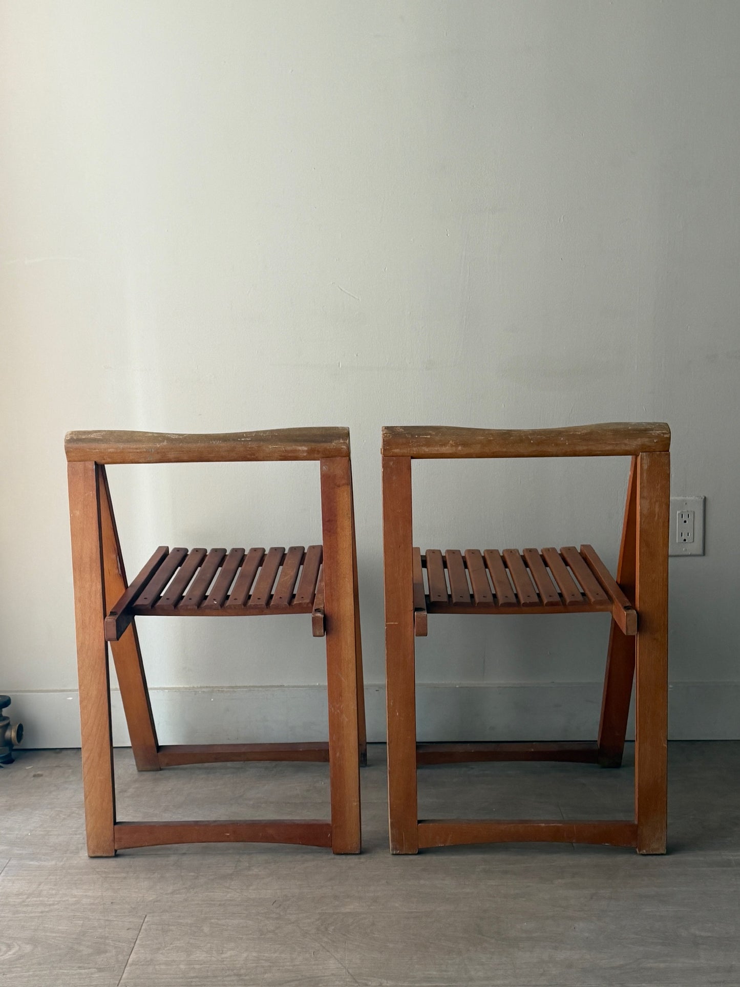 Pair of folding chairs