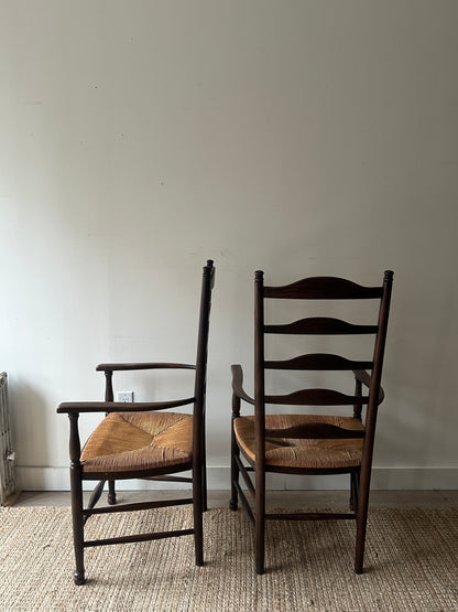 Ladder back chairs. Sold individually.