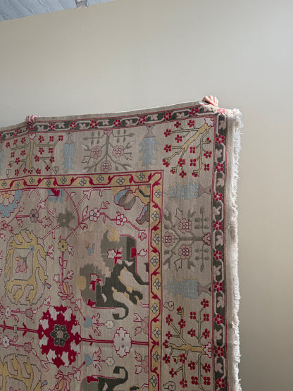 Hand-woven wool rug
