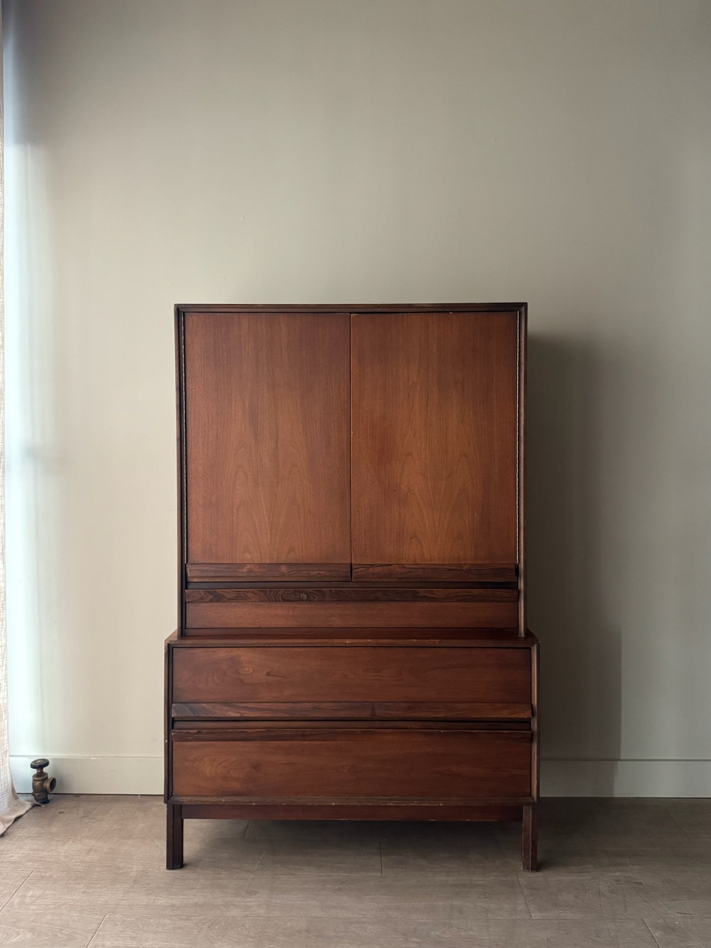 Walnut gentlemen’s dresser