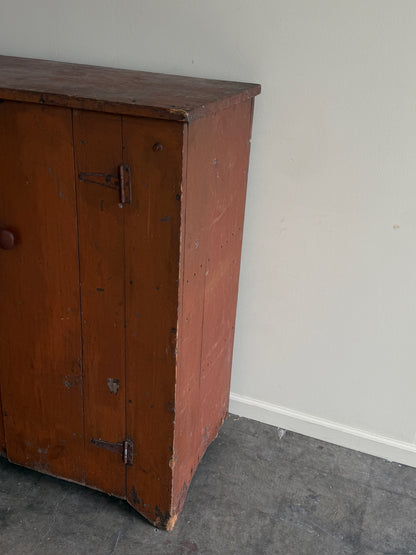 Painted pine cupboard